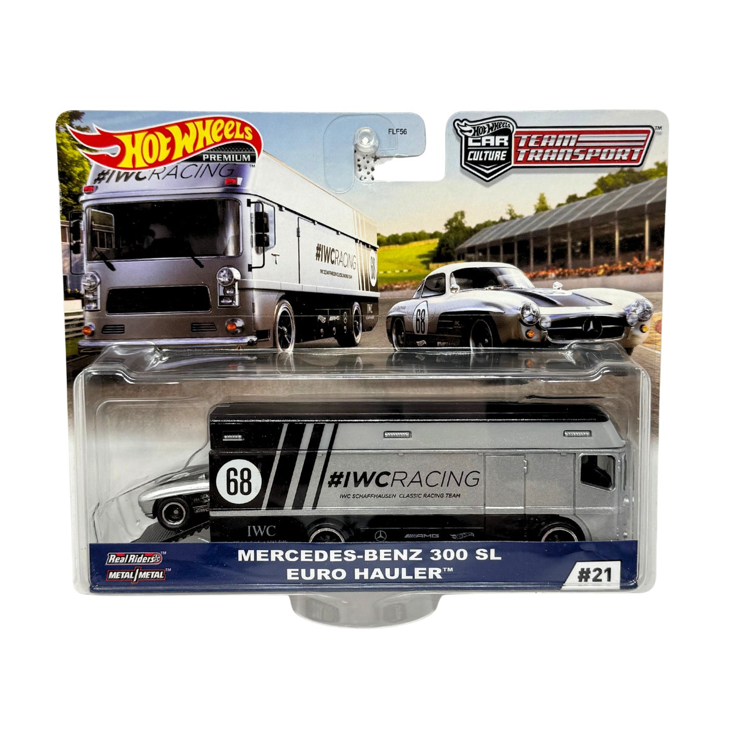 Hot Wheels Premium Team Transport #21 Mercedes-Benz 300 SL & Hauler 1:64 Diecast