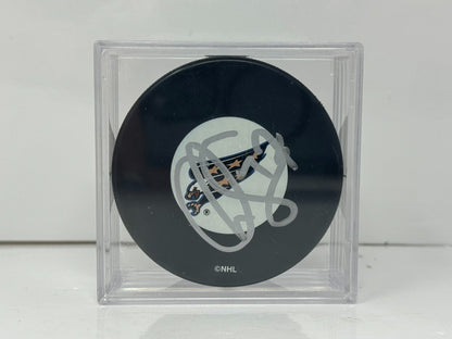 Chris Simon Washington Capitals Signed NHL Autograph Puck Silver Auto