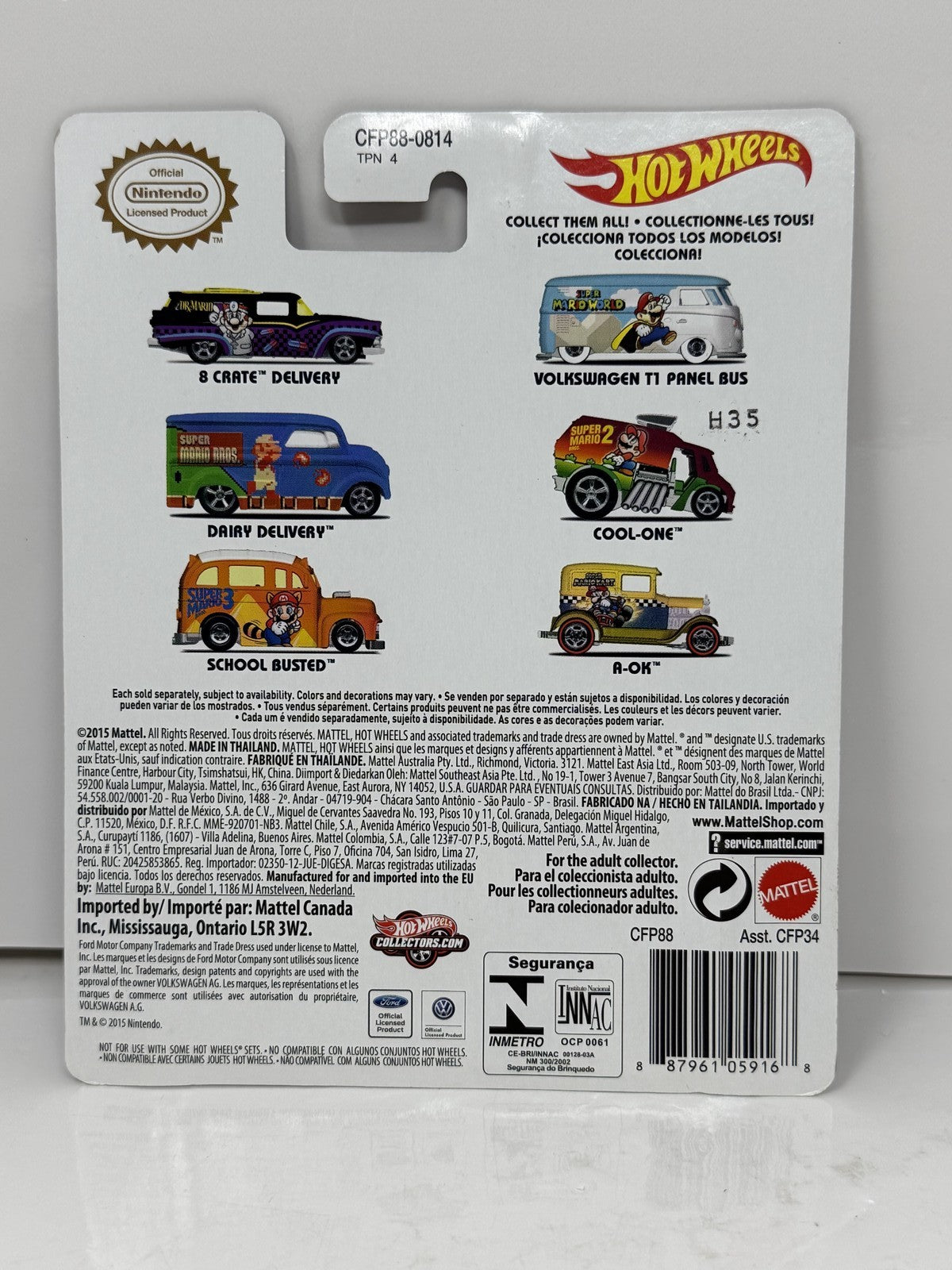 Hot Wheels Super Mario Bros Dairy Delivery 1:64 Diecast Real Riders