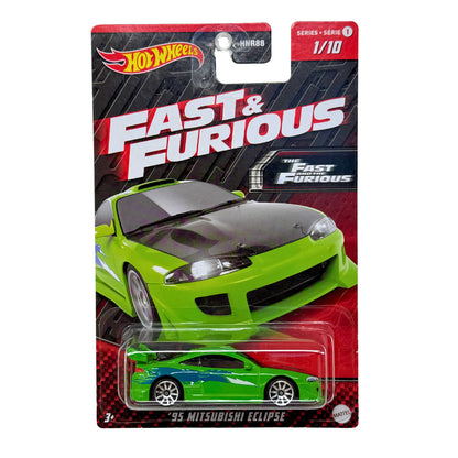 Hot Wheels Fast & Furious 1995 Mitsubishi Eclipse 1:64 Diecast