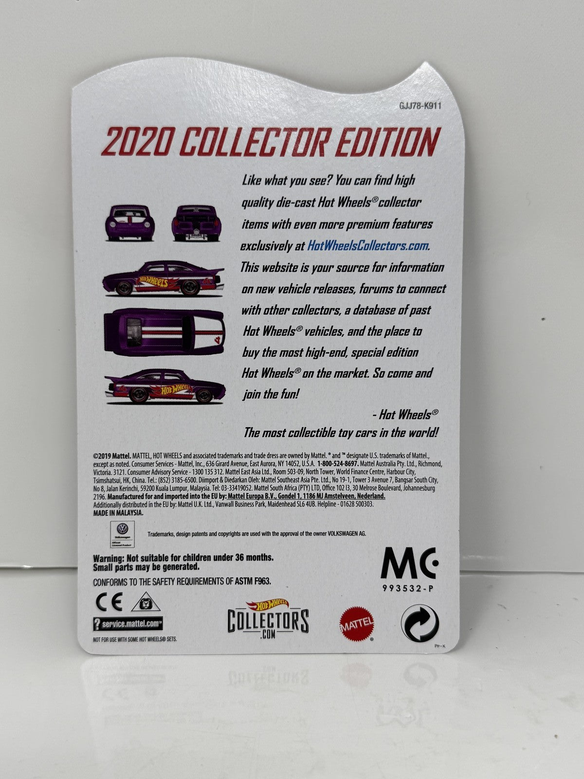 Hot Wheels 2020 Collector Edition 1965 Volkswagen Fastback Target 1:64 Diecast