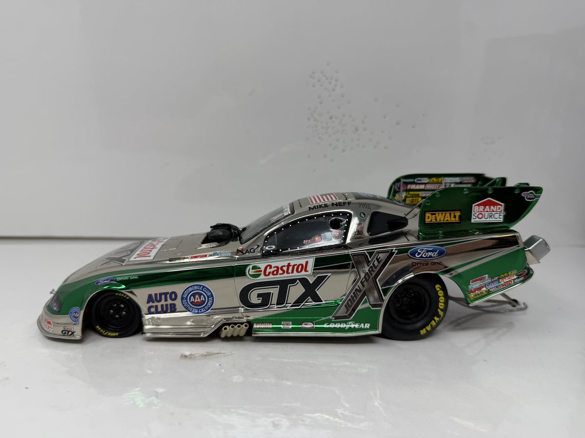 Action NHRA Mike Neff Castrol 2011 Ford Mustang Color Chrome 1:24 Diecast
