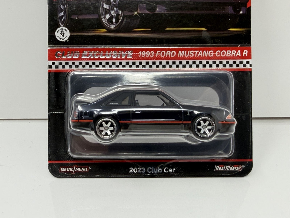 Hot Wheels RLC Red Line Club Car 1993 Ford Mustang Cobra R 1:64 Diecast Black