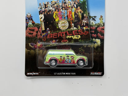 Hot Wheels The Beatles Sgt. Pepper 1967 Austin Mini Van 1:64 Diecast Real Riders