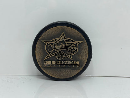 2001 NHL All-Star Game Colorado Official Souvenir Hockey Puck