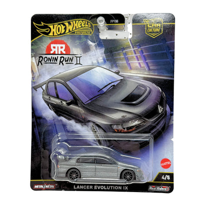Hot Wheels Premium Ronin Run II Mitsubishi Lancer Evolution IX 1:64 Diecast