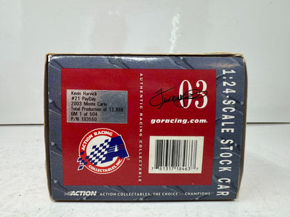 Action Nascar #21 Kevin Harvick PayDay 2003 Chevy Monte Carlo 1:24 Diecast