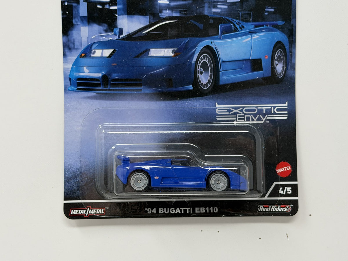 Hot Wheels Premium Exotic Envy 1994 Bugatti EB110 1:64 Diecast