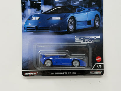Hot Wheels Premium Exotic Envy 1994 Bugatti EB110 1:64 Diecast