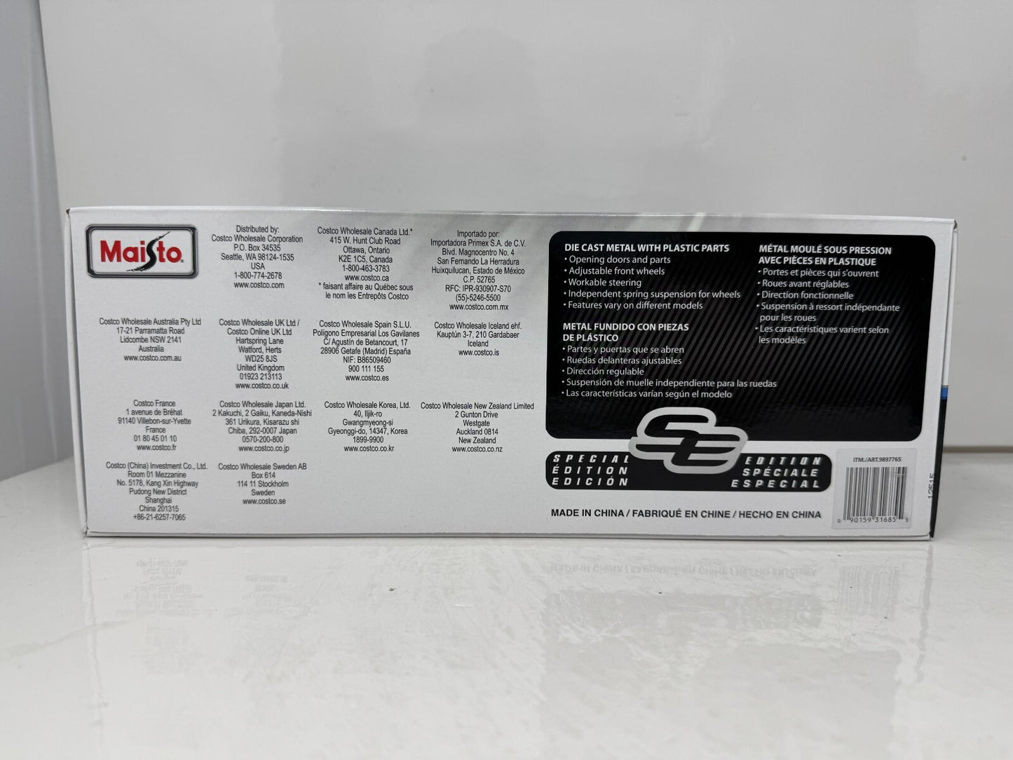 Maisto 1968 Chevrolet Camaro Z28 Coupe Special Edition 1:18 Diecast