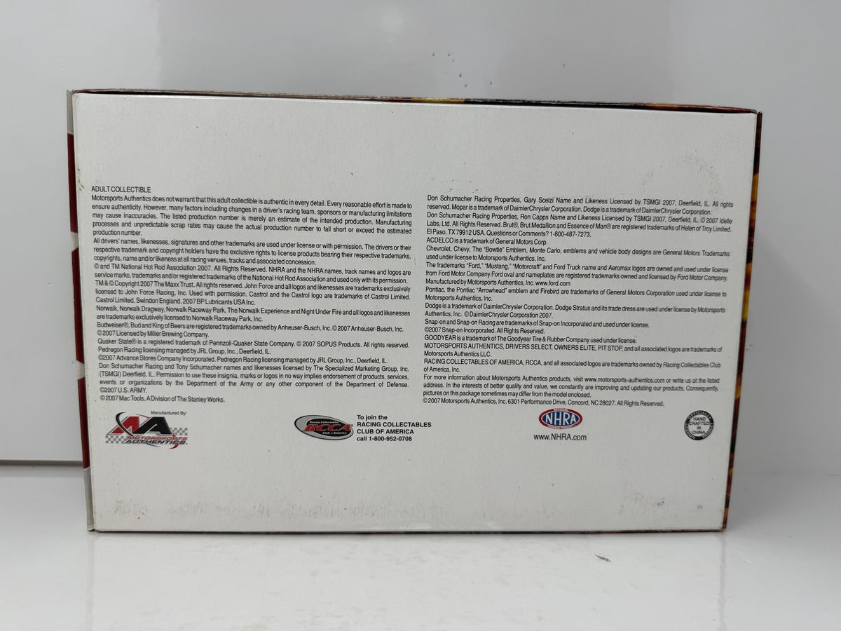 Motorsports Authentics NHRA John Force Night Under Fire Funny Car 1:24 Diecast