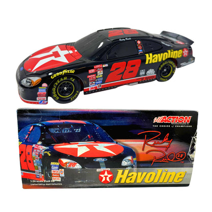 Action NASCAR Ricky Rudd #28 Texaco 2001 Ford Taurus BANK 1:24 Diecast