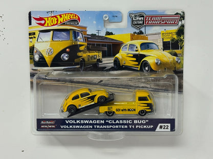 Hot Wheels Premium Team Transport #22 Volkswagen Classic Bug 1:64 Diecast