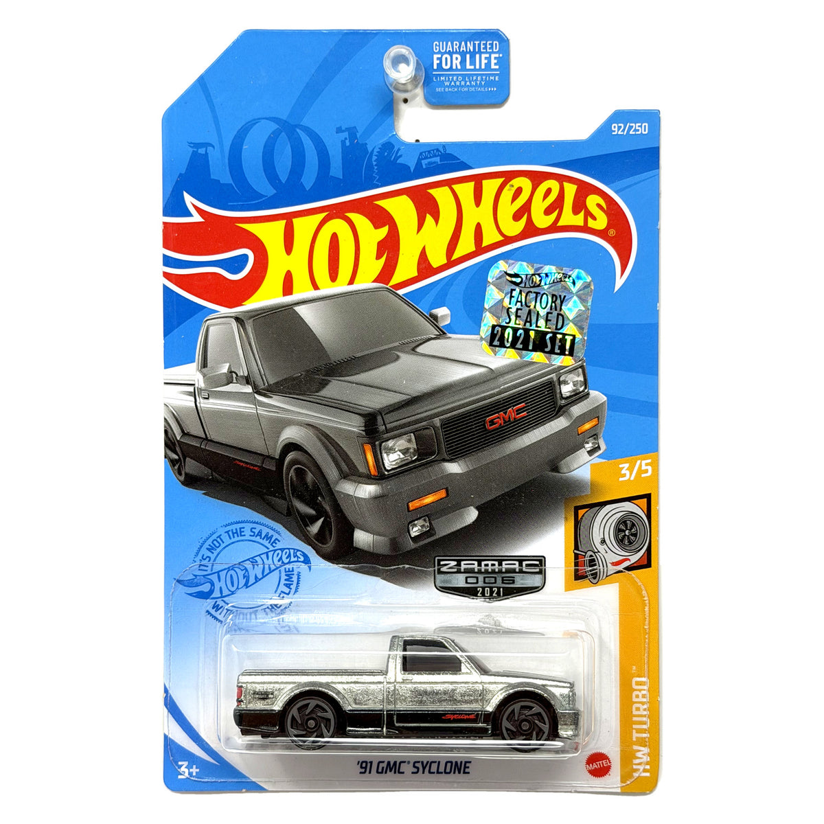 Hot Wheels ZAMAC HW Turbo 1991 GMC Syclone 1:64 Diecast Factory Sealed