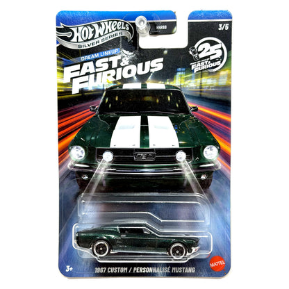 Hot Wheels Silver Series Fast & Furious 1967 Custom Mustang 1:64 Diecast