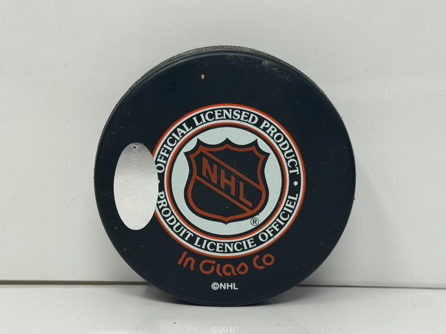 Chris Cuthbert & Greg Millen Maple Leafs Broadcasters Signed Puck Autos