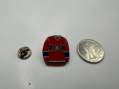 Montreal Canadiens Red Jersey NHL Hockey Lapel Pin V2