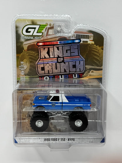 Greenlight King of Crunch Hot Pursuit Ford F-350 NYPD Monster Truck 1:64 Diecast