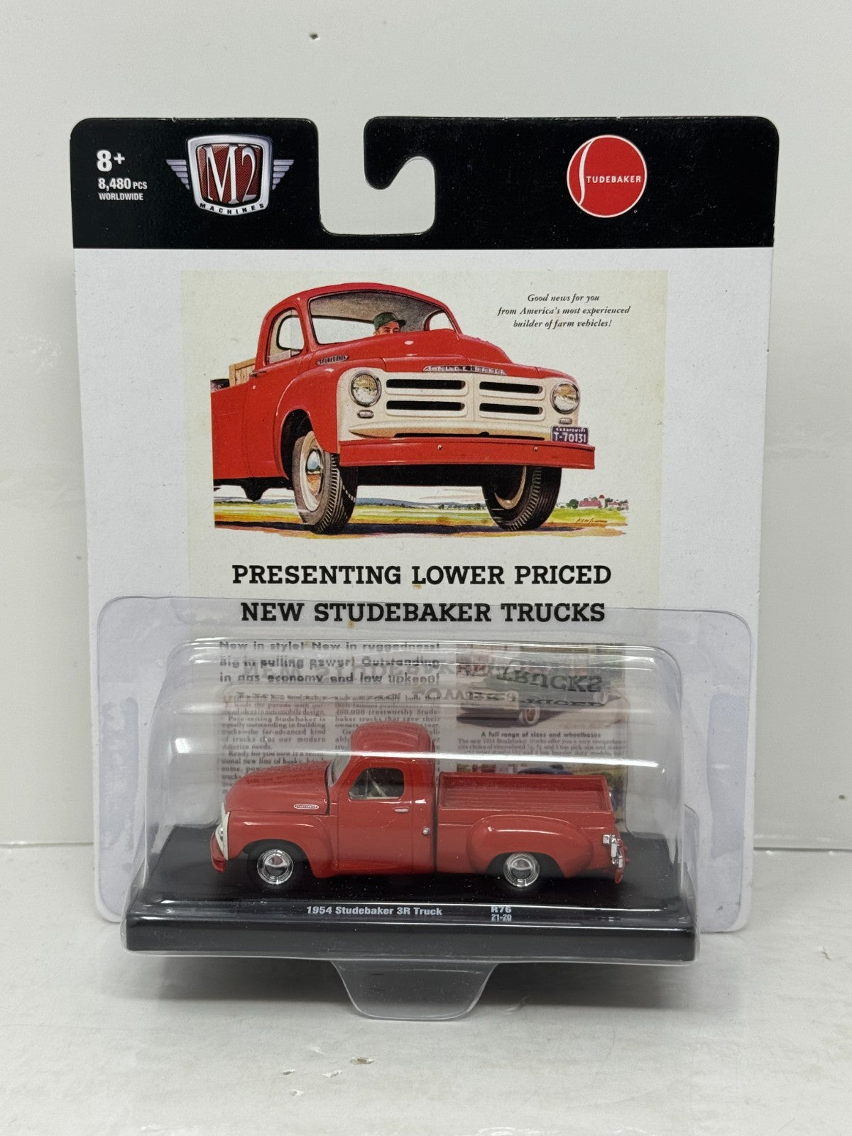 M2 Machines Studebaker 1954 Studebaker 3R Truck 1:64 Diecast