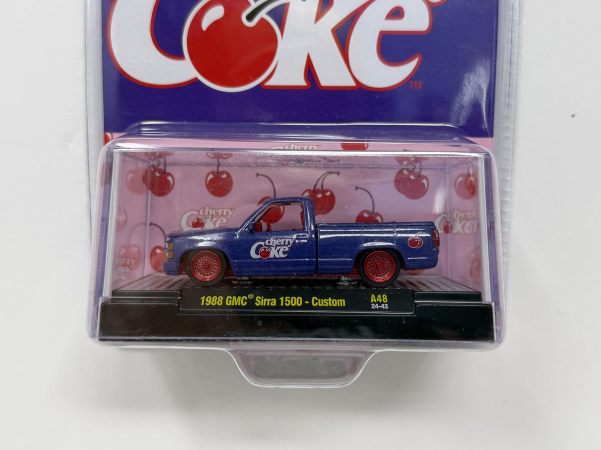M2 Machines Coca- Cola Cherry 1988 GMC Sierra 1500 Custom CHASE 1:64 Diecast