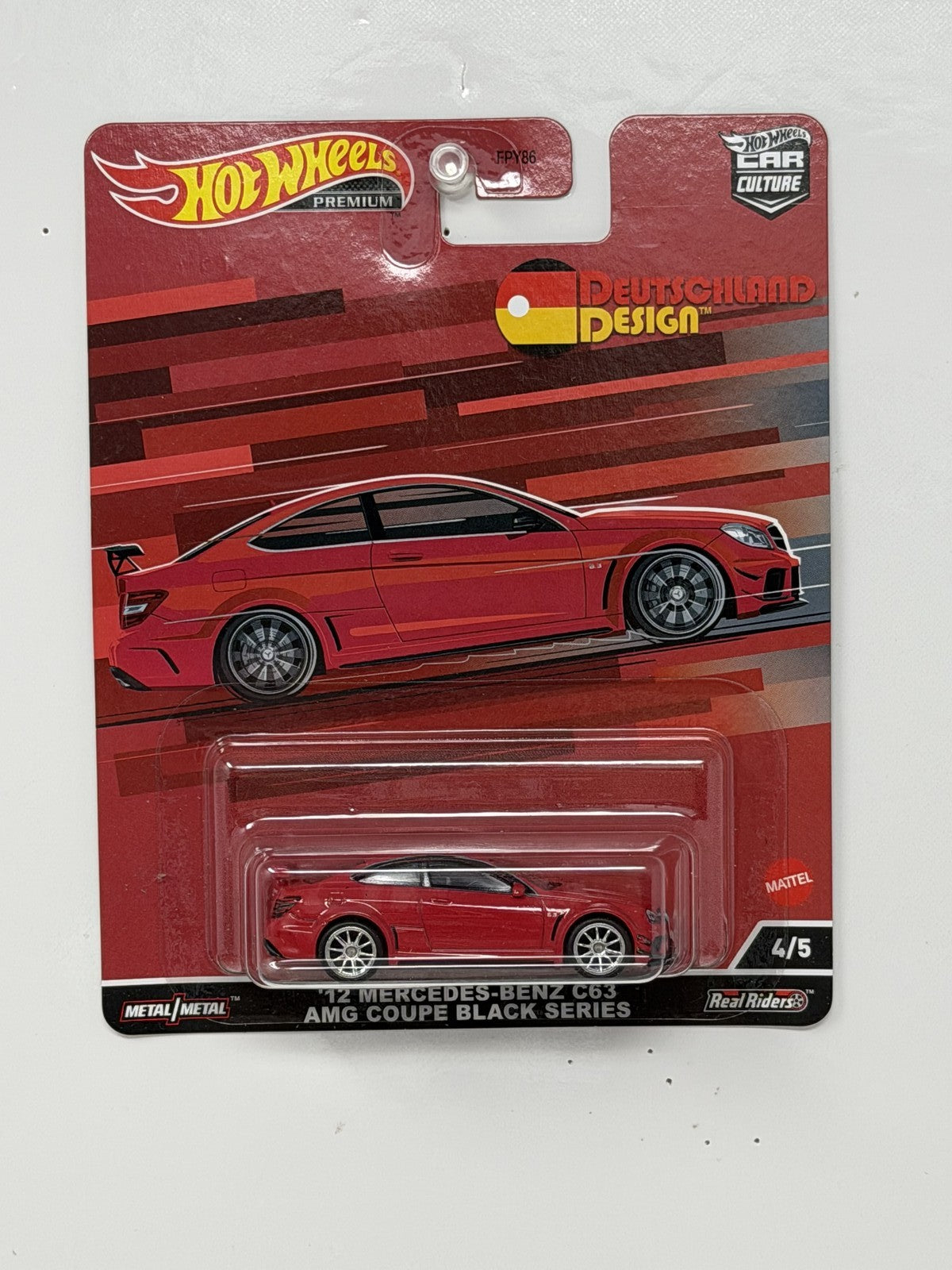 Hot Wheels Premium Deutschland Design Mercedes-Benz C63 AMG Coupe 1:64 Diecast
