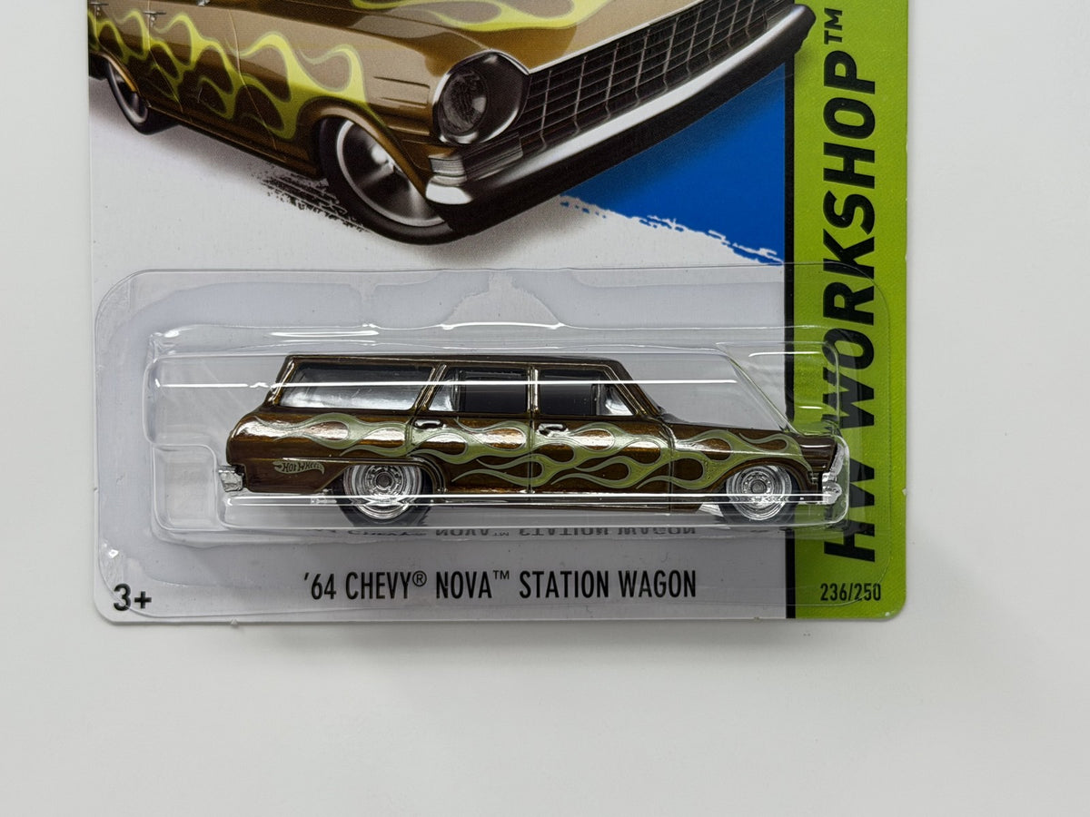 Hot Wheels Super Treasure Hunt 1964 Chevy Nova Station Wagon 1:64 Diecast STH