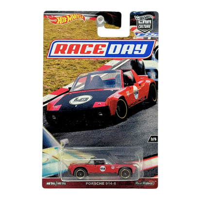 Hot Wheels Race Day Porsche 914-6 Real Riders 1:64 Diecast