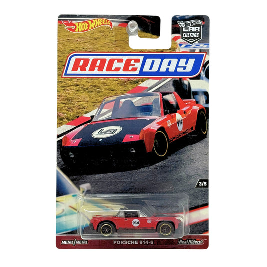 Hot Wheels Race Day Porsche 914-6 Real Riders 1:64 Diecast