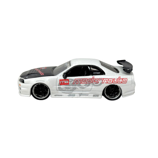 Jada Option D Nissan Skyline GT-R R34 White 1:64 Diecast Wave 10 2007