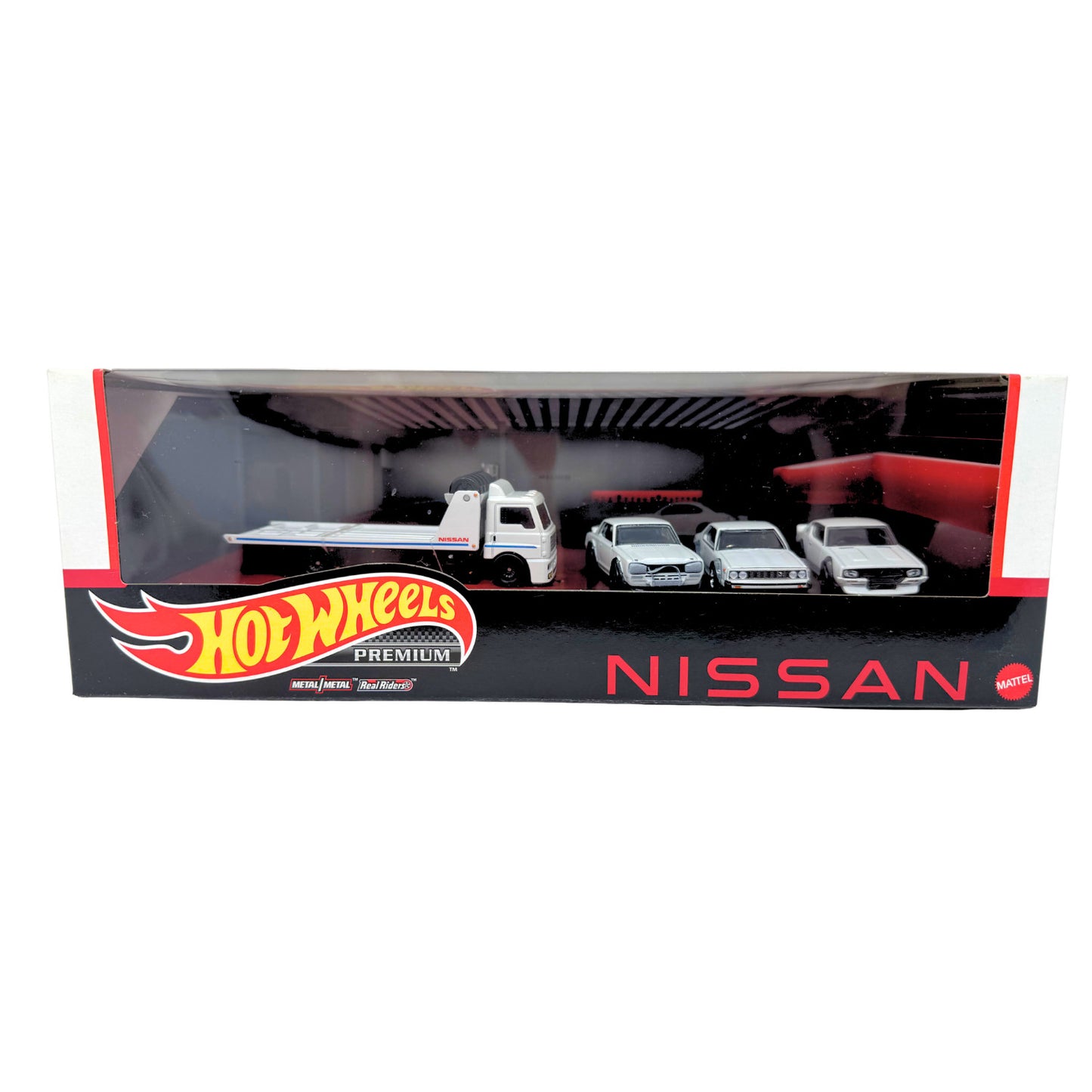 Hot Wheels Premium Nissan 4-Pack Collector Diorama Set 1:64 Diecast