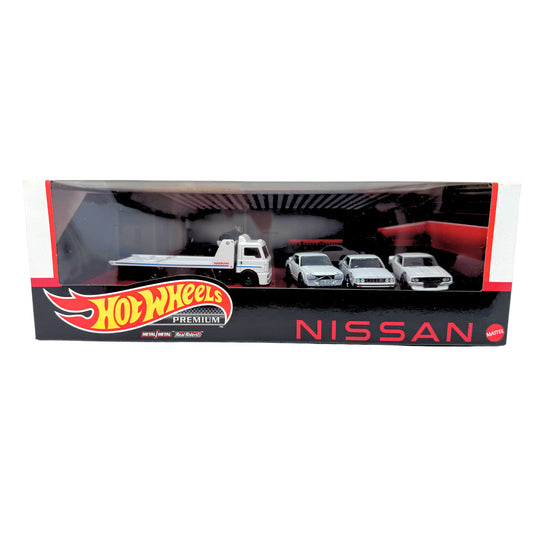 Hot Wheels Premium Nissan 4-Pack Collector Diorama Set 1:64 Diecast