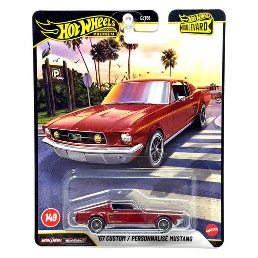 Hot Wheels Premium Boulevard #149 Custom 1967 Ford Mustang 1:64 Diecast