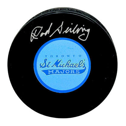 Rod Seiling Toronto St. Michael's Majors Signed NHL Autograph Puck Silver Auto