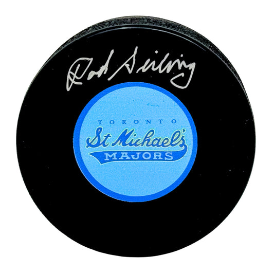 Rod Seiling Toronto St. Michael's Majors Signed NHL Autograph Puck Silver Auto