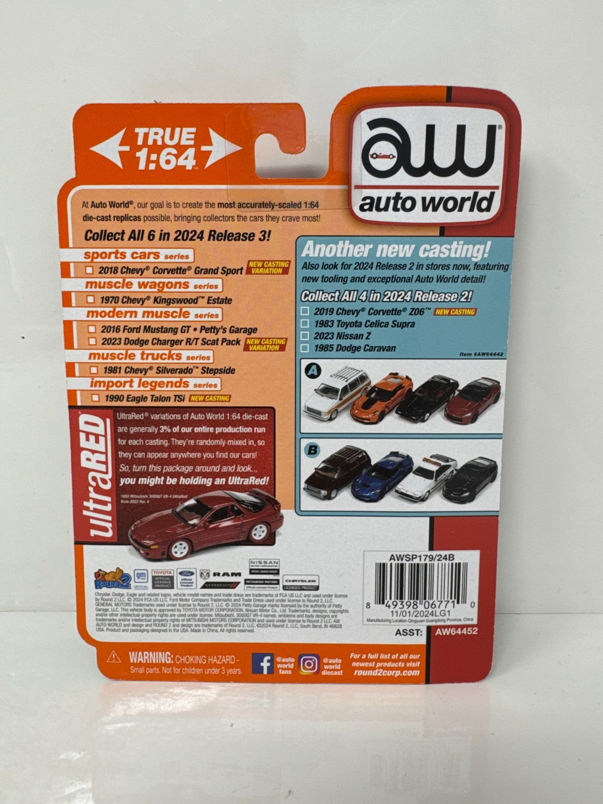 Auto World Muscle Trucks 1981 Chevy Silverado Stepside Gray 1:64 Diecast