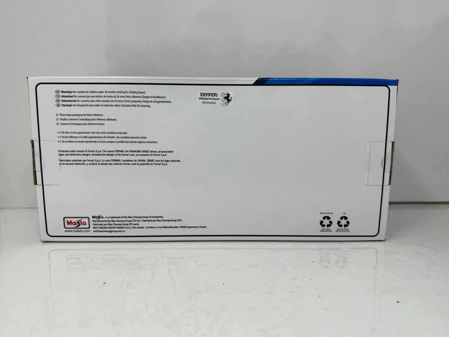 Maisto Ferrari SF90 Stradale Assetto Fiorano Special Edition 1:18 Diecast