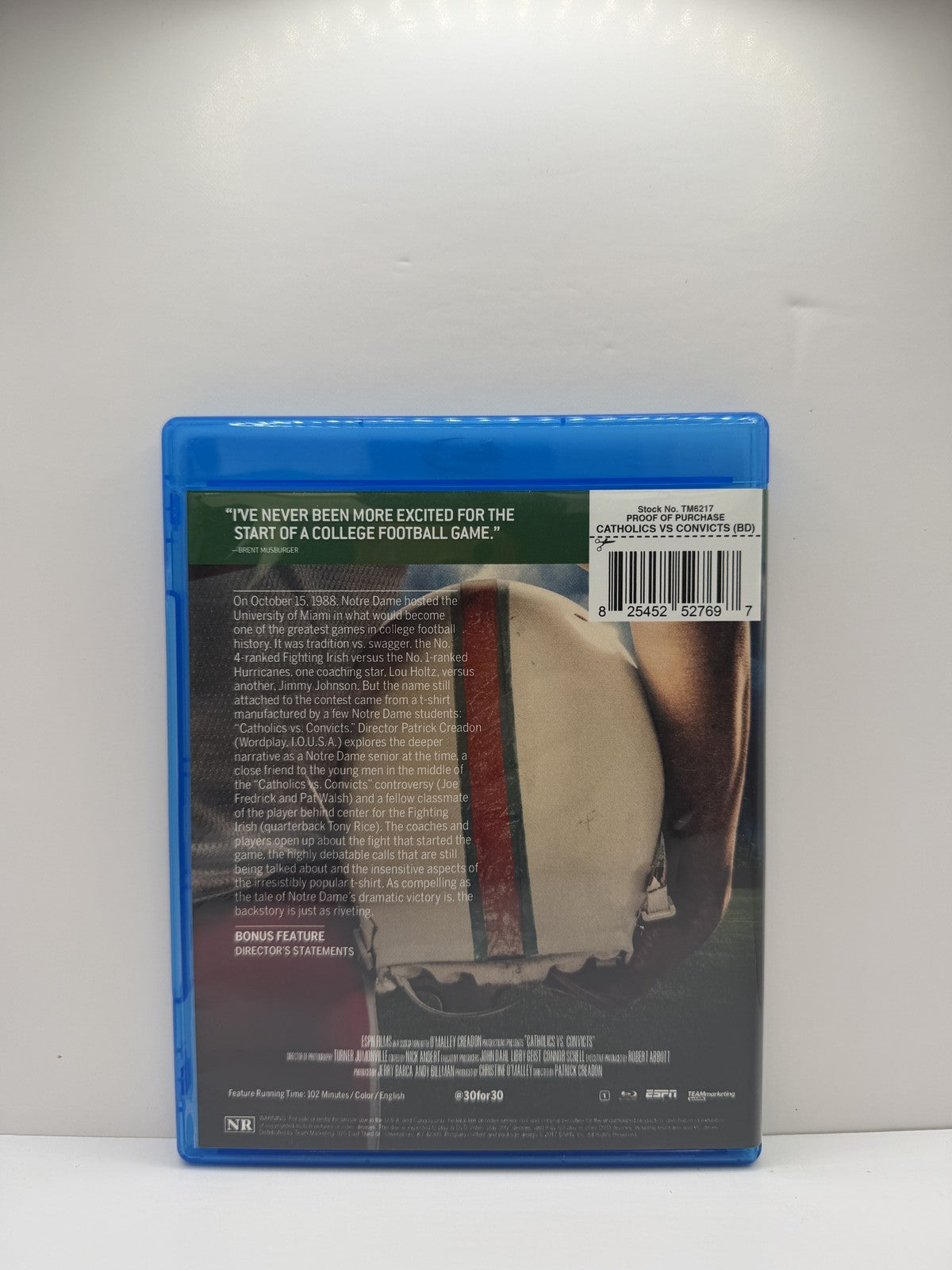 Catholics vs Convicts (Blu-ray) Sports Documentary
