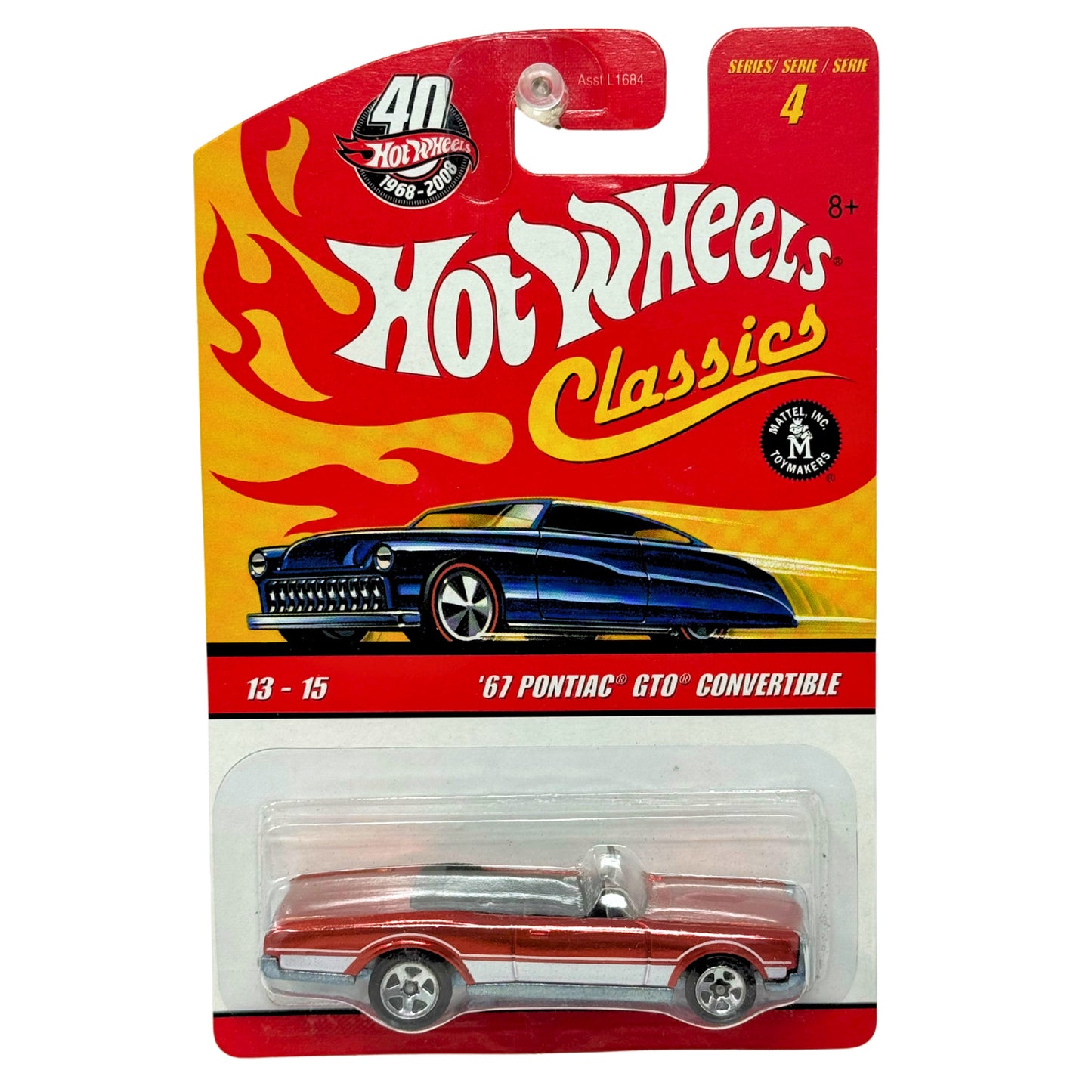 Hot Wheels Classics 1967 Pontiac GTO Convertible Series 4 Muscle Car 1:64 Diecast