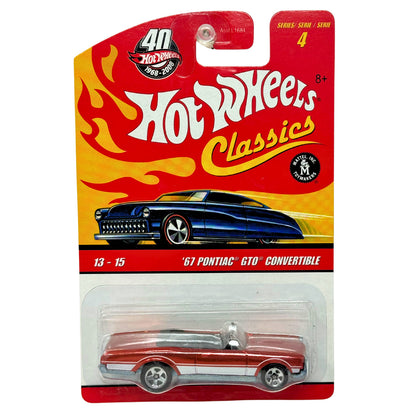 Hot Wheels Classics 1967 Pontiac GTO Convertible Series 4 Muscle Car 1:64 Diecast