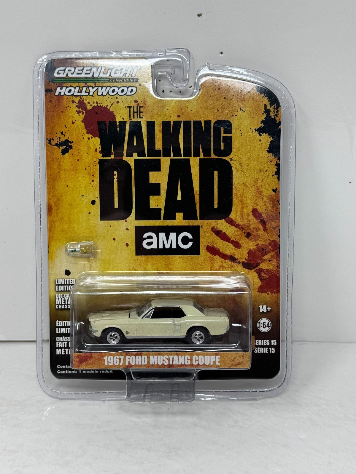 Greenlight Hollywood The Walking Dead 1967 Ford Mustang Coupe 1:64 Diecast