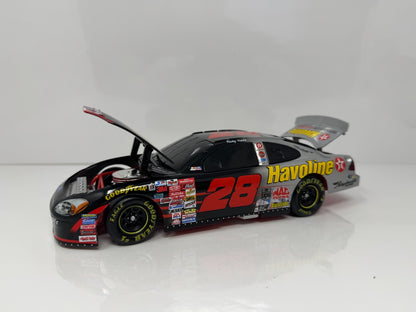 Action NASCAR Ricky Rudd #28 Havoline Bud Shootout 2001 Taurus BANK 1:24 Diecast
