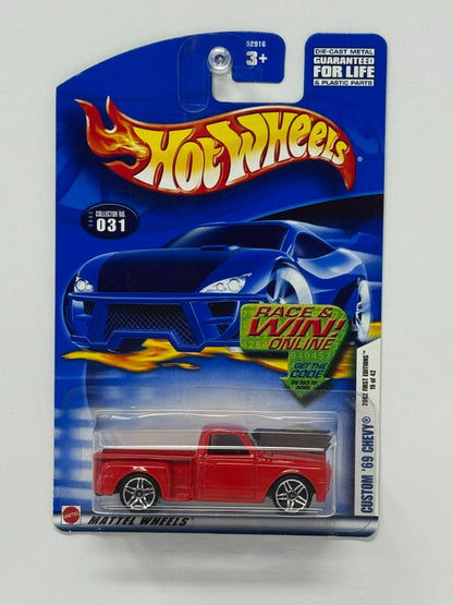 Hot Wheels 2002 First Editions Custom 1969 Chevy Pickup 1:64 Diecast