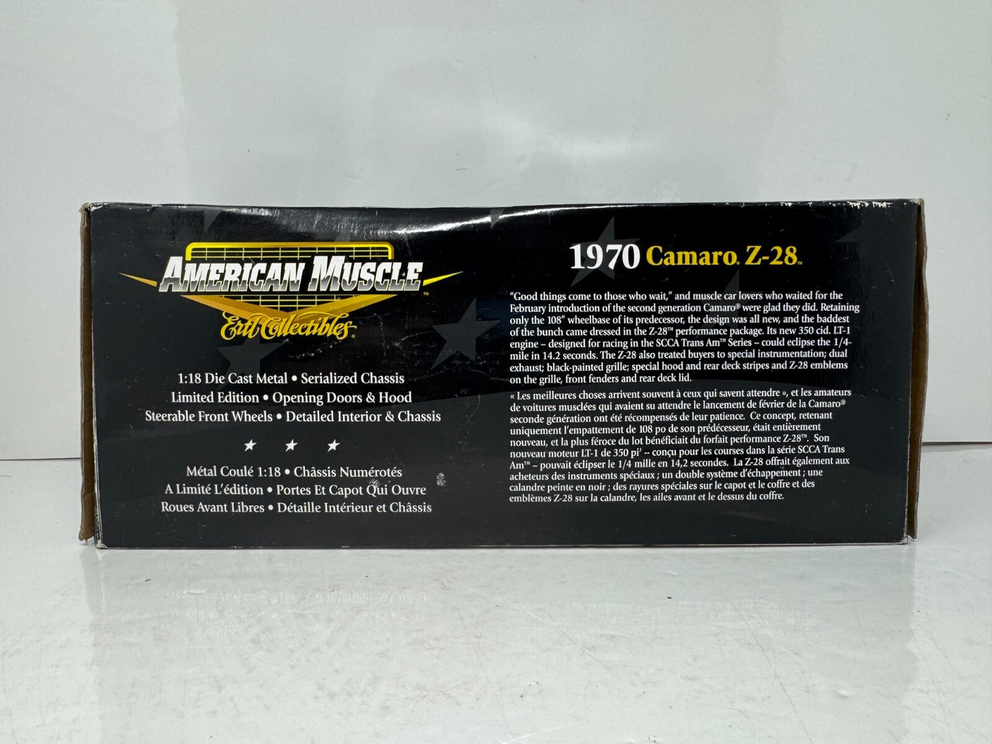 American Muscle 1970 Chevrolet Camaro Z28 1:18 Diecast Limited Edition 1 of 2500
