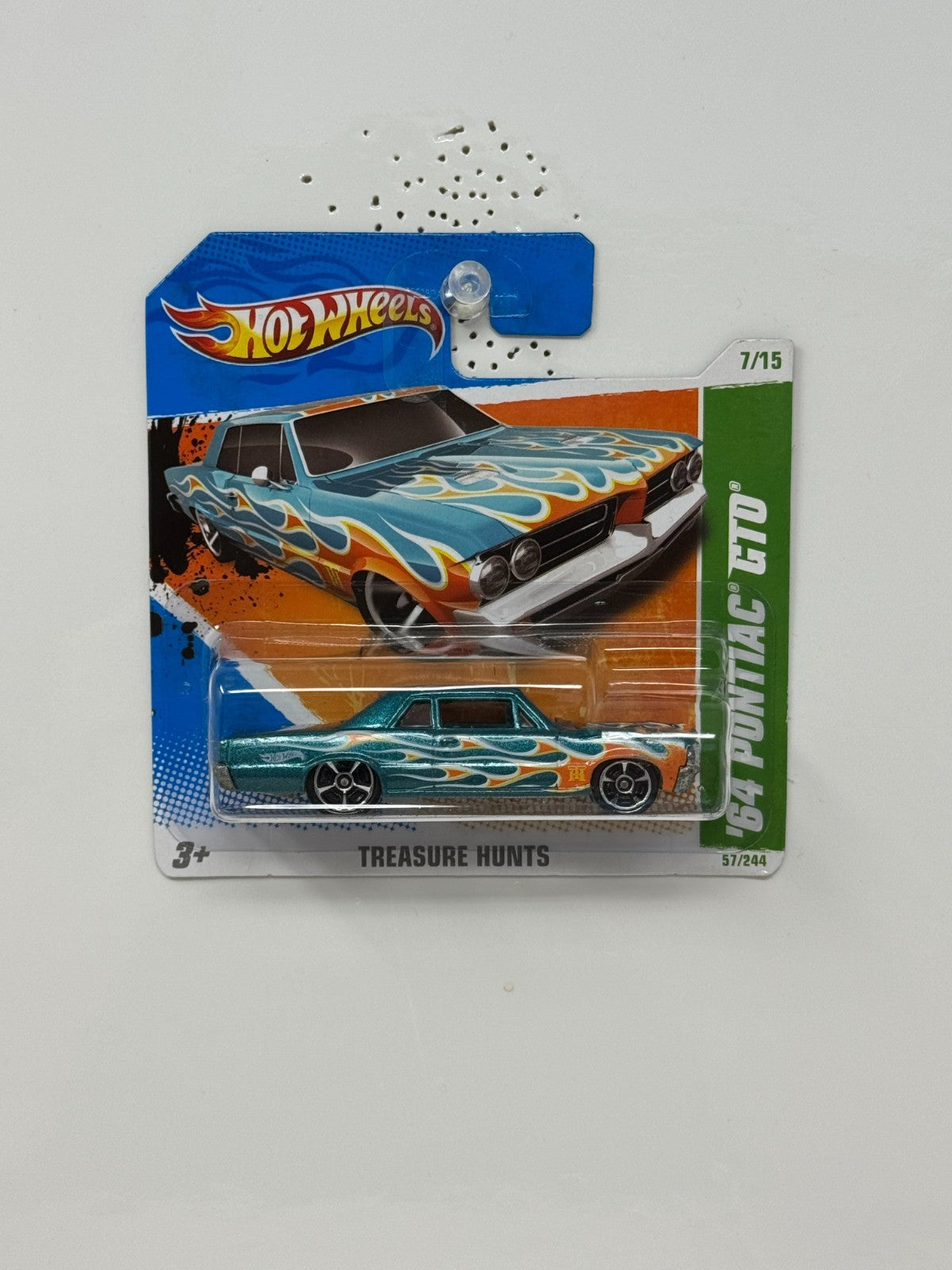 Hot Wheels Treasure Hunt 1964 Pontiac GTO 1:64 Diecast Short Card