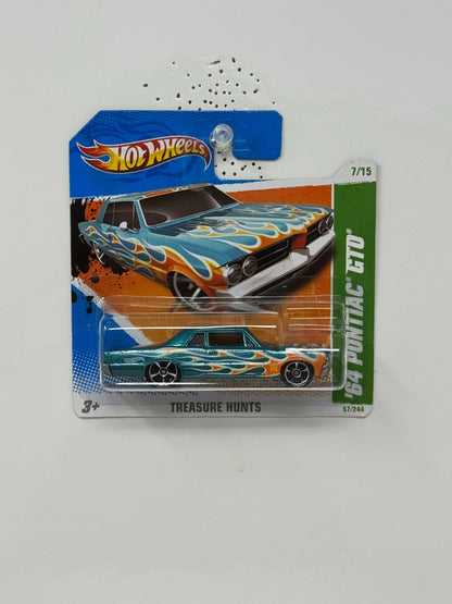 Hot Wheels Treasure Hunt 1964 Pontiac GTO 1:64 Diecast Short Card