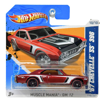 Hot Wheels Super Treasure Hunt 1967 Chevelle SS 396 1:64 Diecast Short Card
