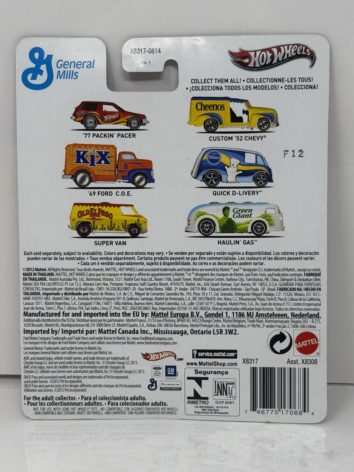 Hot Wheels General Mills Totino's 1977 Packin' Pacer 1:64 Diecast Real Riders