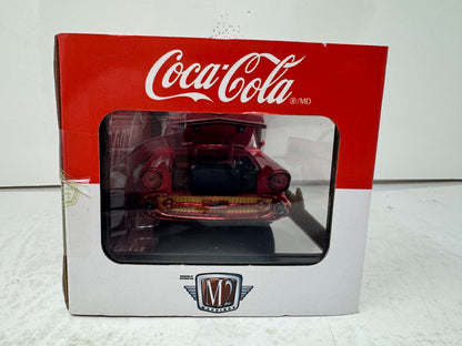 M2 Machines 1957 Chevy Bel Air Hardtop Coca-Cola CHASE 1:24 Diecast Red Rims