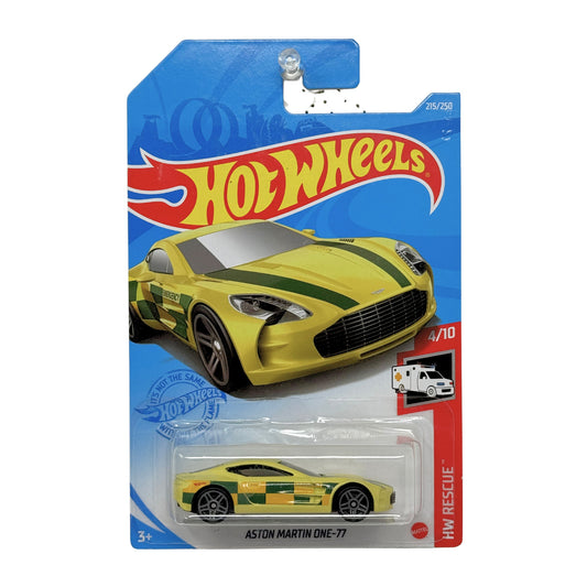 Hot Wheels Rescue Aston Martin One-77 1:64 Diecast Yellow