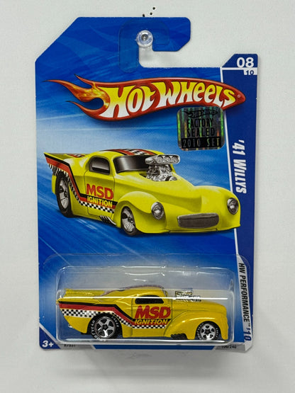 Hot Wheels 2010 HW Performance 1941 Willys Yellow 1:64 Diecast Factory Sealed